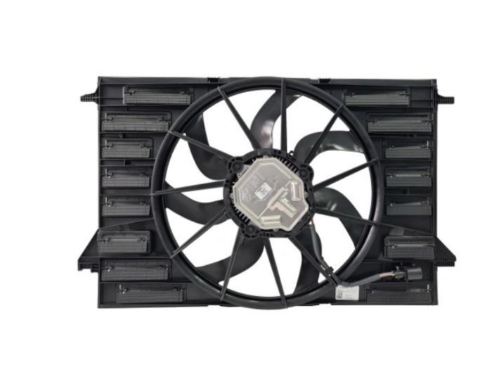 GMV radiator electroventilator Audi A4 (B9/8W), 2015-, A4 Allroad, motor 3.0 TDI, diesel, 600 W; 475 mm; 4 pini