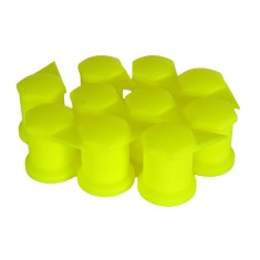 Set 10 Bucati Capac Plastic Pentru Prezon Roata Cu Indicator 33 Neon foto