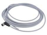 Conector HARTING M12 mufă mamă 4 pini unghi cablu 7,5m PVC