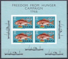 DB1 Ghana 1966 Fauna Africana Pesti Supratipar Campanie Contra Foamei SS MNH Atentie
