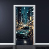 Folie imprimata color pentru decor Usa, dimensiune 200 x 90cm, model: AVX-DR09, AVEX