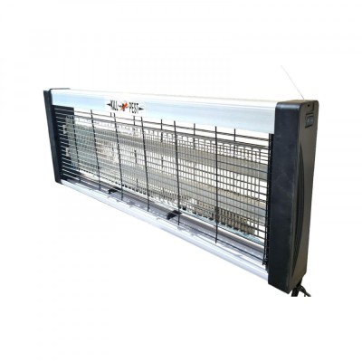 Lampa Electrica UV Anti Insecte, Lumina Neon, 2 tuburi cu putere de 30W, Suspensie Perete, 49 x 25 x 6 cm foto