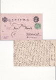 Carta postala1884-Intreg postal-circulat Roman Cernauti Bucovina-Iudaica, Inainte de 1900