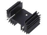 Radiator Extrudat Negru 25mm x 42mm TO218/TO220/TO247