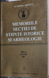 Dan Berindei, Doina N. Rusu - Memoriile Sectiei de Stiinte Istorice si Arheologie - Seria IV, Tomul XXVI, 2001