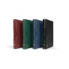Leuchtturm Premium album pentru timbre - 16 foi/32 pagini negre cu caseta , roşu