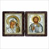 Diptic argint MD Kazan si Iisus 25x15cm