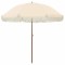 Umbrelă de soare Galben și alb &Oslash; 205 x 209 cm Oțel