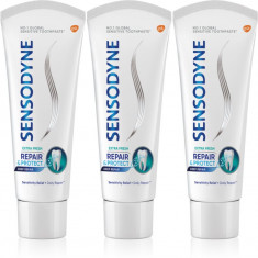 Sensodyne Repair & Protect Extra Fresh pastă de dinți pentru a proteja dintii si gingiile 3 x 75 ml