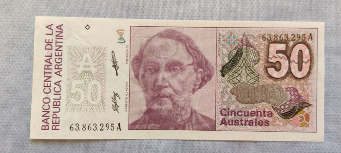 Argentina - 50 Australes ND (1986-1989) s295A