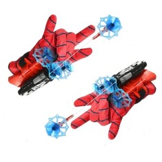 Manusi Spiderman cu ventuze,sfoara si lansator,DEPOX&reg;, rosu