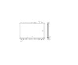 Radiator apa Lexus Es, 03.1994-10.1996, Toyota Avalon, 1995-2000; Camry, 03.1994-10.1996 Motor 3,0 V6, Aluminiu/Plastic Brazat, 710x420x26, De Tip De