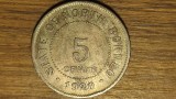 North Borneo / Borneo de nord - SUPEROFERTA ! - 5 cents 1920 - tiraj 100k - valoare catalog mare, greu de gasit !