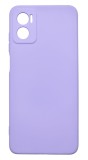 Husa de protectie din silicon pentru Motorola Moto E22, SoftTouch, interior microfibra, Lilac, Oem