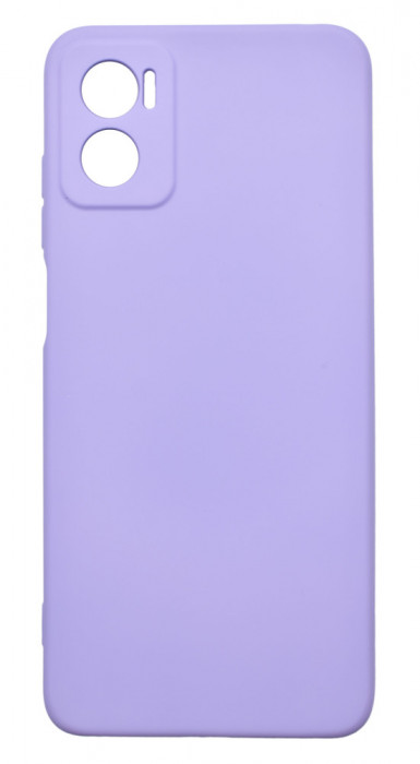 Husa de protectie din silicon pentru Motorola Moto E22, SoftTouch, interior microfibra, Lilac