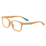 Cumpara ieftin Ochelari cu lentile de protectie pentru calculator, pentru copii, lentile policarbonat, portocalii cu verde