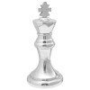 VidaXL Sculpturi şah, 2 buc., argintiu, aluminiu