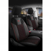 Huse scaune auto SEAT LEON Modena Negru Rosu, Umbrella