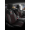 Huse scaune auto SEAT LEON Modena Negru Rosu