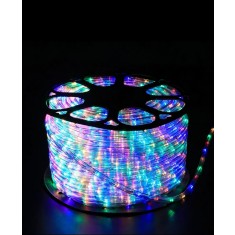 Instalatie Craciun 70 m LED Multicolora,furtun transparent