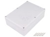 Carcasa Universala KRADEX Polistiren Gri, Bucșă Alamă, Etanșeitate IP65, Dimensiuni 176x126x55mm