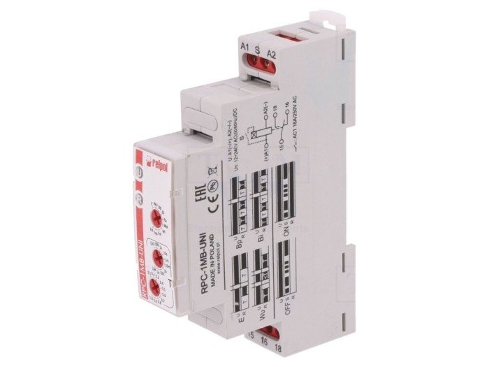 Timer Programabil SPDT 1s-10zile 250VAC/24VDC