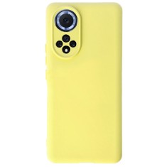 Husa protectie compatibila cu huawei nova 9, ultra silm, silicon htpmag, camera superprotect, interior din microfibra, galben 32.422