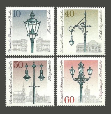 Berlin 1979 - Lămpi, iluminat public, serie neuzata foto