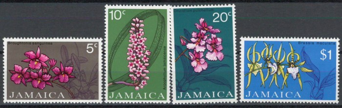 Jamaica 1973 Mi 375/78 - Orhidee