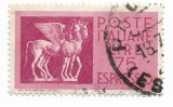 Italia (12) - Timbru expres, 1958 - obliterat