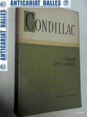 TRATATUL DESPRE SENZATII - CONDILLAC -Editura Stiintifica 1962 foto