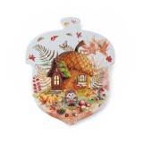Suport vase fierbinti Toamna pluta ceramica multicolora cm 15 x 18 H
