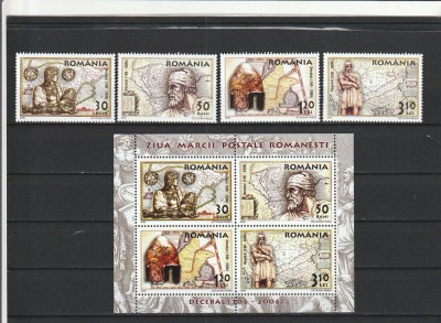 ROMANIA 2006 LP1730 LP 1730 a ZIUA MARCII POSTALE ROMANESTI SERIE SI BLOC MNH foto