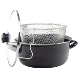 Cumpara ieftin Cratita friteuza cu capac din sticla si cos pentru prajit 26 cm
