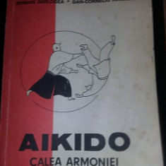 Carte vintage 1990,AIKIDO,CALEA ARMONIEI SERBAN,DERLOGEA DAN-CORNELIU IONESCU,TG