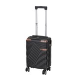 TraveLux Urban &ndash; bagaj de m&acirc;nă cu carcasă rigidă și roți detașabile, 40x29x19 cm, negru