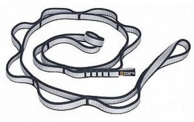 Bucla Safety Chain 120 cm Alb - Negru foto