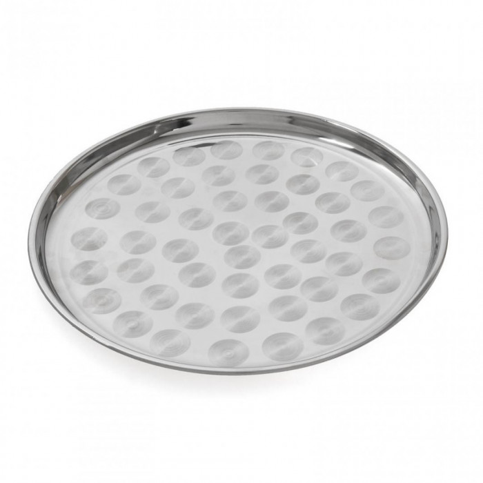 Tava servire rotunda, inox, 35 cm