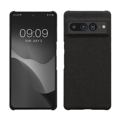 Husa kwmobile pentru Google Pixel 7 Pro, Textil, Gri, 58018.19 foto