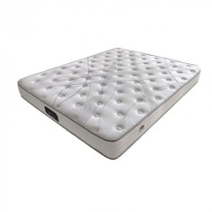 Saltea ortopedica Wolke Pocket Spring Relax 160x200x20 cm, 17 cm arcuri individuale tip Pocket Spring, 3 cm spuma poliuretanica, fermitate moale