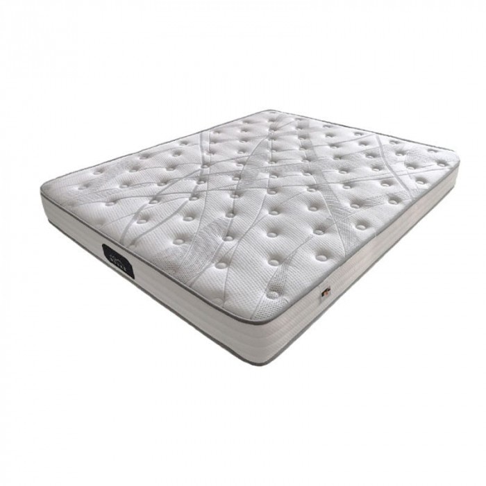 Saltea ortopedica Wolke Pocket Spring Relax 180x200x20 cm, 17 cm arcuri individuale tip Pocket Spring, 3 cm spuma poliuretanica, fermitate moale