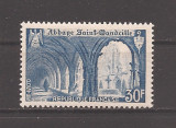 Franta 1951 - Abația Saint Wandrille, MNH, Nestampilat
