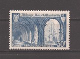 Franta 1951 - Abația Saint Wandrille, MNH, Nestampilat