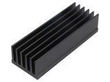 Radiator Extrudat cu Aripioare Negru 100mm x 36.8mm