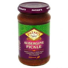 Pataks Aubergine Brinjal Pickle Medium (Muraturi Indiene de Vinete Mediu) 312g foto