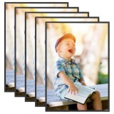 Cumpara ieftin Rame foto colaj pentru masă, 5 buc., negru, 15x21 cm, MDF