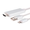 Cablu Adaptor HDMI Lightning iPhone/iPad, 1080P, Alb - Conectare TV/Proiector