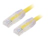 Cablu Patch Cord PANDUIT Cat 6a UTP, 1m, Galben, Cupru 24AWG, PVC, Neecranat