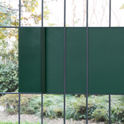 Folie pentru gard protectie vizuala Jesteburg verde mat RAL 6005 [en.casa] HausGarden Leisure foto