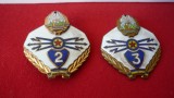 INSIGNA MILITARA TRANSMISIUNI CLASA 2 SI 3 (LOT 2 BUC.)